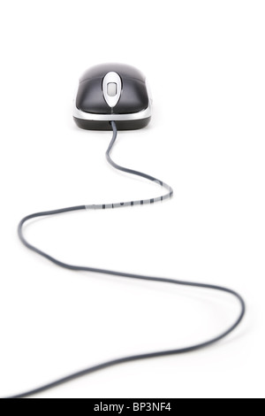 Computer Mouse with white background Stock Photo