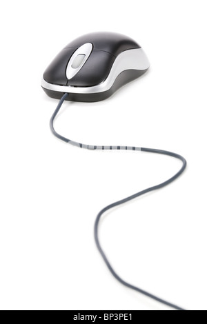 Computer Mouse with white background Stock Photo