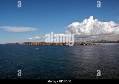 Panoramic view Sydney Harbour from North Head Sydney NSW Australia Stock Photo