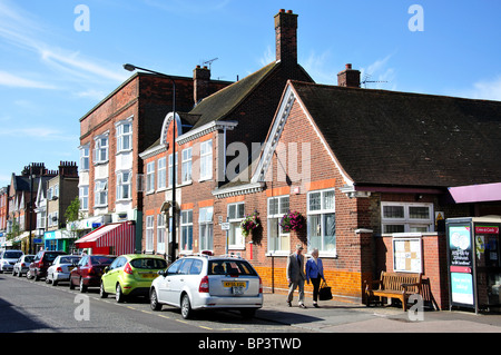 Shops on Connaught Avenue, Frinton on Sea, Essex, England Stock Photo ...