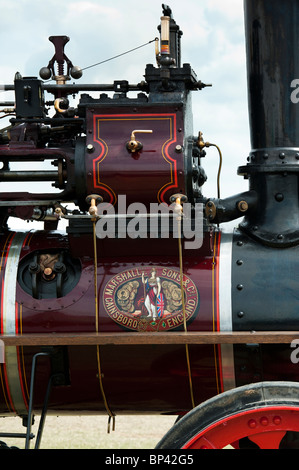 The little Giant steam traction engine at a steam fair in England Stock Photo