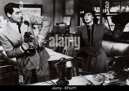 CARY GRANT, ROSALIND RUSSELL, HIS GIRL FRIDAY, 1940 Stock Photo