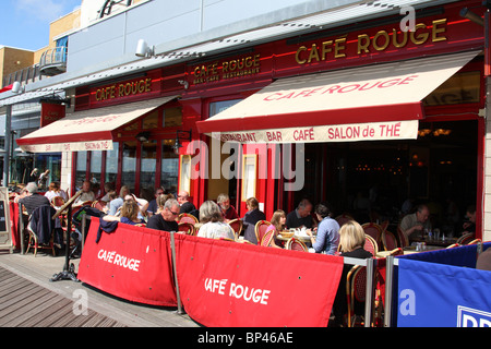 A Café Rouge in Brighton Marina, West Sussex, England, U.K. Stock Photo