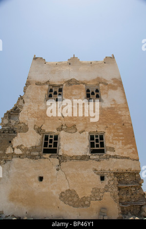 Oman, Dhofar, Salalah. Mirbat, the ancient capital of Dhofar. Historic home riuns over 500 years old. Stock Photo