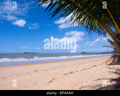 The calm surf at South Mission Beach, Queensland, Australia. Stock Photo