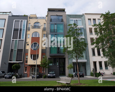 New luxury townhouses in Mitte district of Berlin Germany Stock Photo