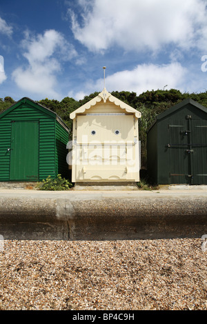 New beach hut Hillhead, Fareham, Hampshire, England, UK Stock Photo