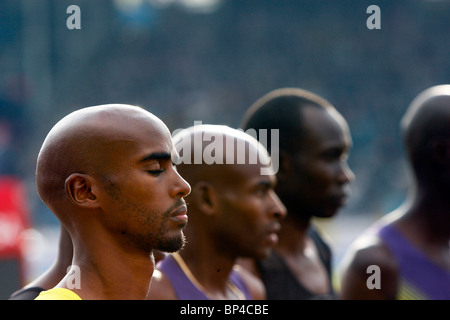 Mo Farrah at the Aviva Athletics Grand Prix London Stock Photo