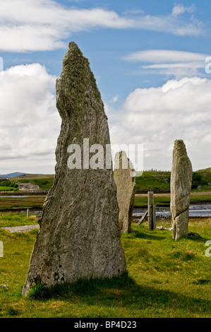 Cnoc Ceann a' Ghàrraidh No 2 Stone Circle near Calanais, Isle of Lewis Outer Hebrides, Scotland.   SCO 6272 Stock Photo