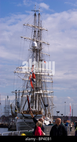 TALL SHIPS RACE DOCKED AT HARTLEPOOL MARINA 2010 Stock Photo