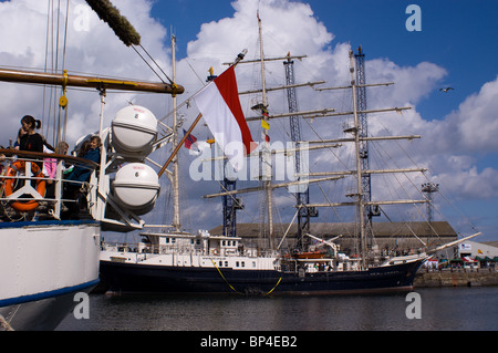 TALL SHIPS RACE DOCKED AT HARTLEPOOL MARINA 2010 Stock Photo