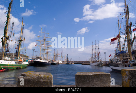 TALL SHIPS RACE DOCKED AT HARTLEPOOL MARINA 2010 Stock Photo