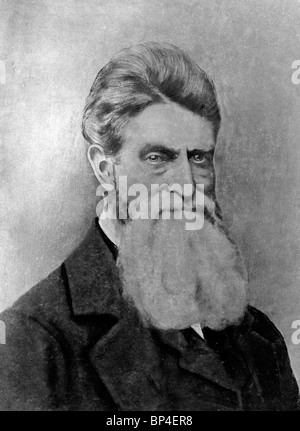 John Brown, (May 9, 1800 – December 2, 1859) American Abolitionist, head-and-shoulders portrait, facing slightly right Stock Photo