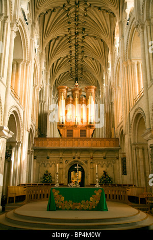 Interior Norwich cathedral England Stock Photo