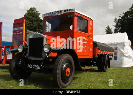 restored vintage dennis truck at the astle park show ground Stock Photo