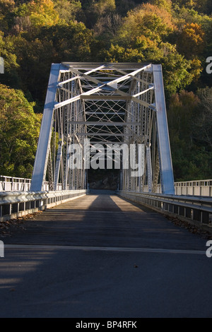 Fayette Station Bridge over the New River Gorge in Fayetteville West Virginia Stock Photo