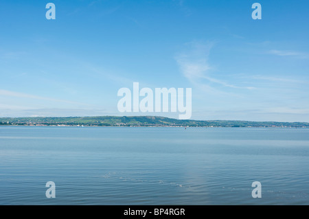 Belfast Lough as viewed from Holywood County Down. Stock Photo