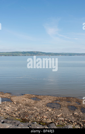 Belfast Lough as viewed from Holywood County Down. Stock Photo