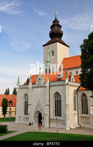 Visby Cathedral, Visby, Gotland County, Gotland Province, Kingdom of Sweden Stock Photo