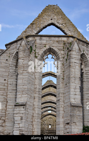 Saint Nicholas Church ruin, Visby, Gotland County, Gotland Province, Kingdom of Sweden Stock Photo