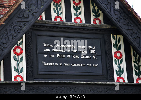 The Shen Place Almshouses, Shenfield Road, Brentwood, Essex, England, United Kingdom Stock Photo