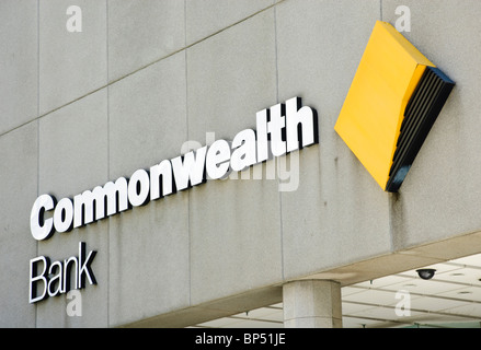 Logo of the Commonwealth Bank of Australia. Corporate logo. Australian bank logo. Banking; sign; signs; Stock Photo