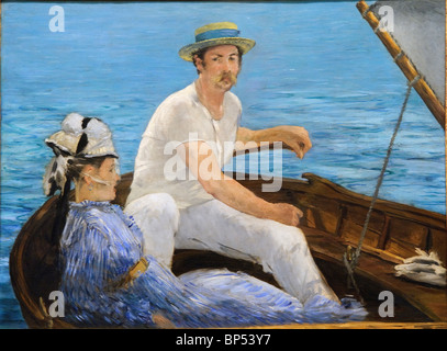 Boating, 1874, by Édouard Manet Stock Photo