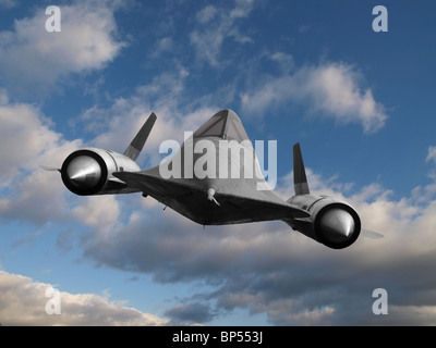 Blackbird cold war spy plane in flight. Stock Photo