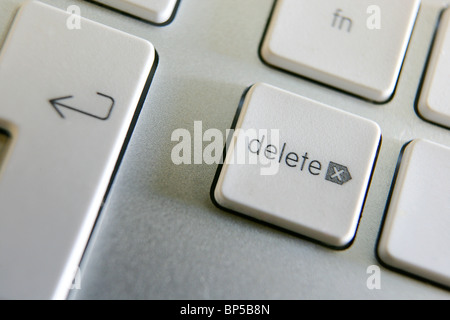 The delete key on an Apple Mac keyboard Stock Photo - Alamy