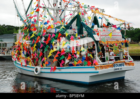 annual Blessing of The Fleet at Bayou La Batre Alabama of 'Forrest Gump' fame Stock Photo