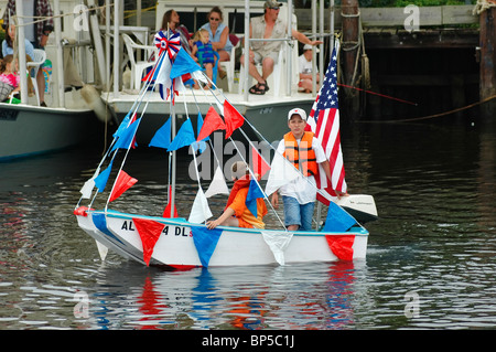 annual Blessing of The Fleet at Bayou La Batre Alabama of 'Forrest Gump' fame Stock Photo