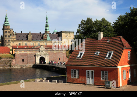 Denmark, Zealand, Helsingor, Kronborg Castle, Stock Photo