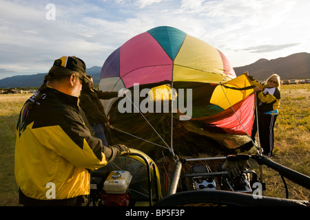 Hot air balloons at the annual Balloona Vista Festival, Buena Vista, Colorado, USA Stock Photo