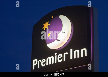 A Premier Inn sign . Stock Photo