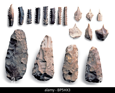 Stone age tools by period hi-res stock photography and images - Alamy