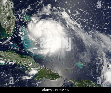 Hurricane Katrina approaching Florida USA August 2005 Stock Photo