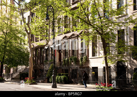 Brownstones, Upper East Side, NYC Stock Photo