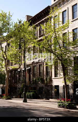 Brownstones, Upper East Side, NYC Stock Photo