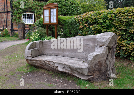 Seat Made Out Of Tree Trunk Grand Canyon National Park Arizona