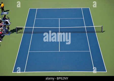 Empty tennis court Stock Photo