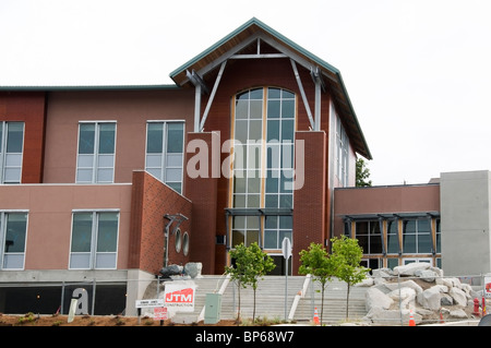 The new City Hall building under construction in Poulsbo, Washington. Stock Photo