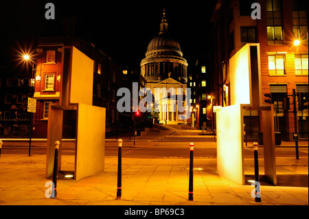 St Pauls Cathedral, London,with HSBC gates and Christmas tree taken at ...