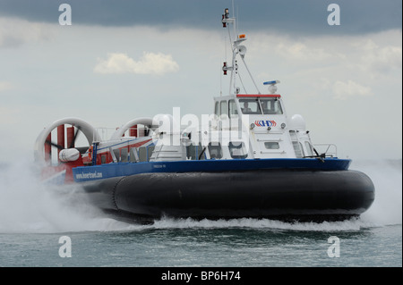 British Hovercraft Corporation API-88 Freedom 90 hovercraft in the Solent. UK Stock Photo