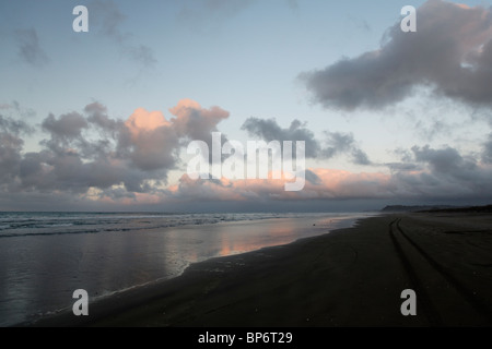 Sunset views ove Ohope beach, Whakatane Stock Photo
