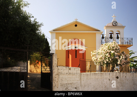 Greek Church in Kefalonia, Greece Stock Photo