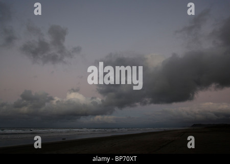 Sunset views ove Ohope beach, Whakatane Stock Photo