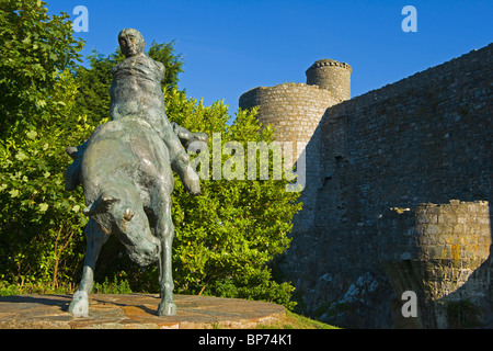 Harlech Castle, Gwynedd, North Wales, evening light. Stock Photo