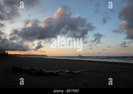 Sunset views ove Ohope beach, Whakatane Stock Photo