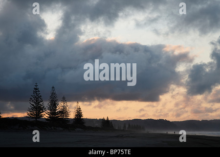 Sunset views ove Ohope beach, Whakatane Stock Photo