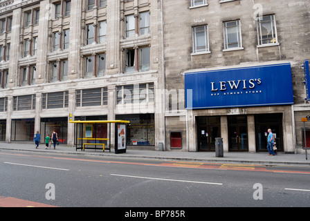 Lewis's,Liverpool's only independent department store which opened in 1856 and closed down March/April 2010. Stock Photo